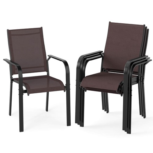 Patio dining chairs set 4 - patio,