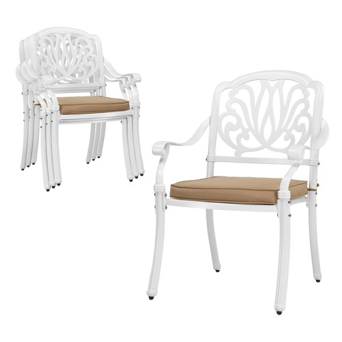 Stackable patio chairs set - chairs,