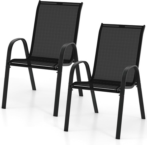 Patio stackable dining chairs - stackable,