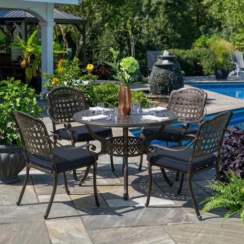 Piece outdoor patio dining - 5,
