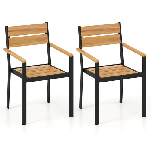 Patio dining chair set - chair, 2