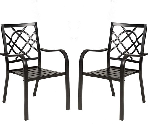 2pk wrought iron patio - iron,