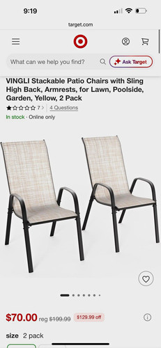 Vingli stackable patio - stackable, chairs