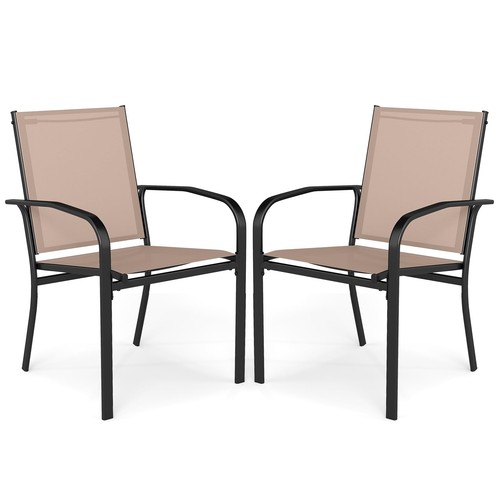 Stackable patio chairs set - chairs,