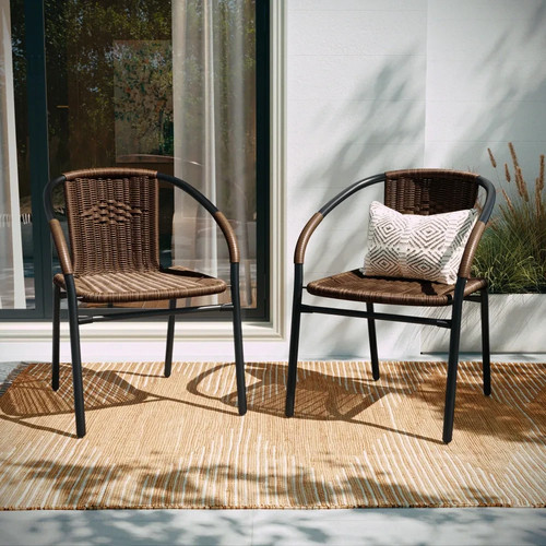Stackable patio chairs - stackable, 2