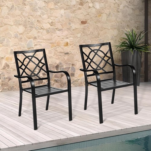Pcs wrought iron black patio - 2,
