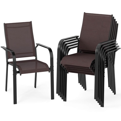 Patio dining chairs set - patio, 6