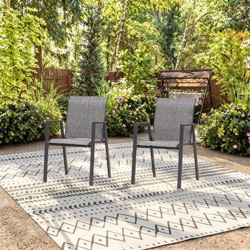 Stackable patio chairs set - set, of